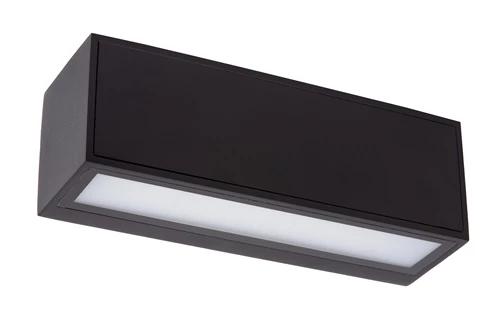 Lucide SUTTON - Applique murale- Énergie Solaire - LED - 1x2W 2850K/3150K - IP54 - Détecteur Jour/Nuit - Noir - éteint
